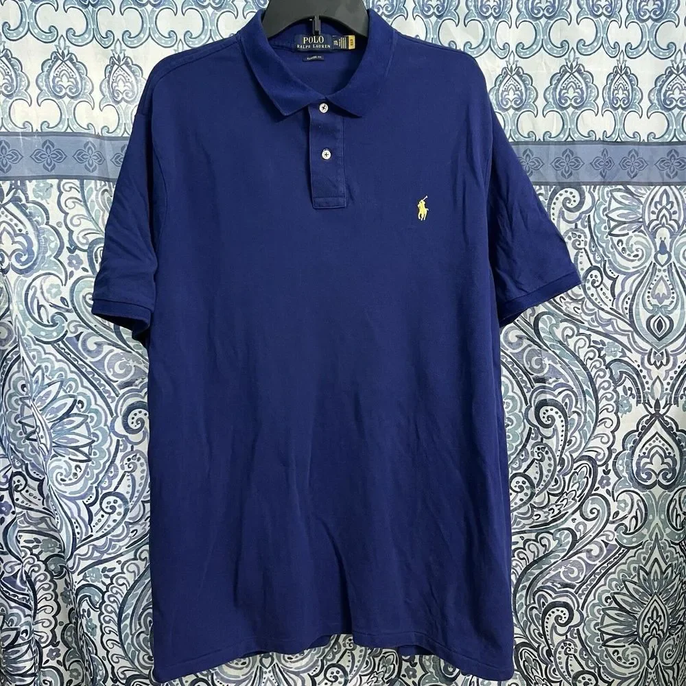 Lot Of 2 Polo Ralph Lauren Polo Shirt Mens 2XL Classic Fit Short Sleeve Pony